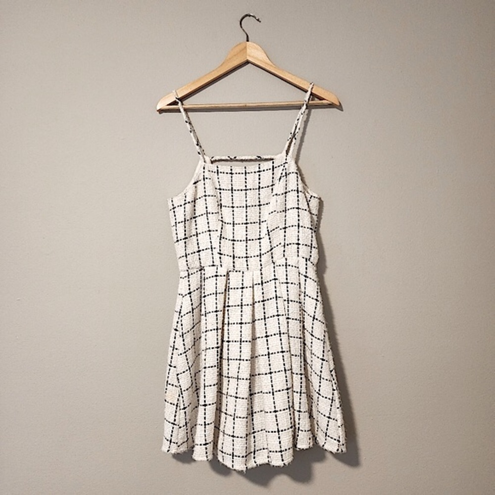 NWT BCBGeneration Plaid Skater Mini Dress Size 8